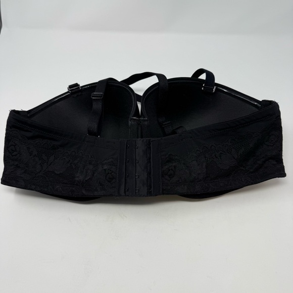 Torrid Black Lace Bombshell Everyday Strapless Push-Up Bra 38DDD - Picture 13 of 14